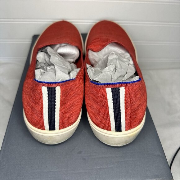Rothy's The Original Slip On Sneaker in Red Tiger Size 10 - Picture 2 of 4